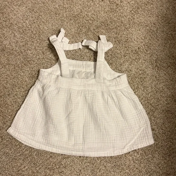 White Kids Sleeveless Top - Picture 2 of 4